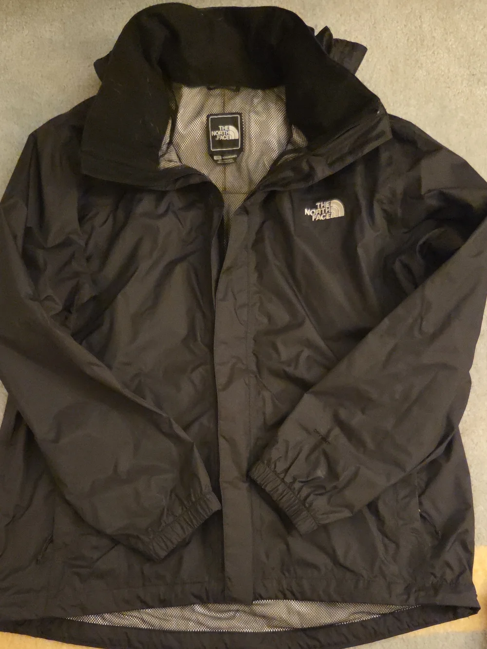 The North Face Men's Black DryVent Hooded Rain Jacket Size L